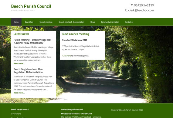 Parish Council Web Designers