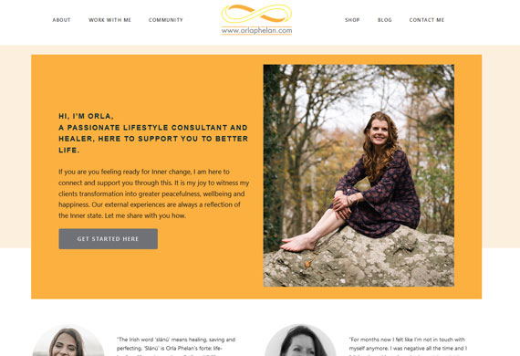 Website design for Orla Phelan
