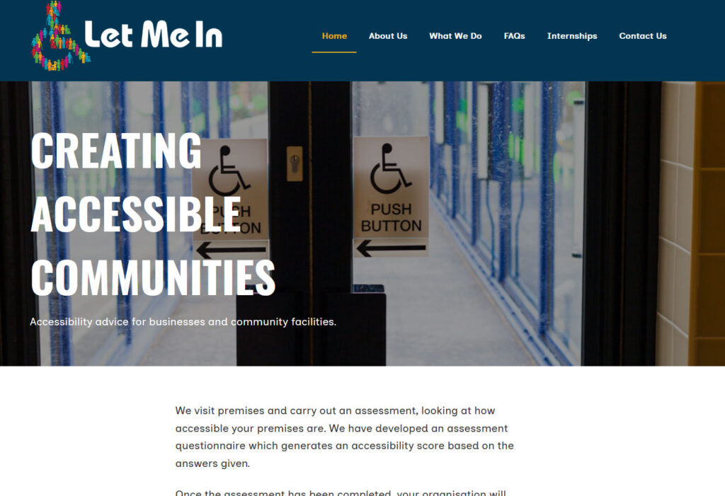 Accessibility advice for businesses and community facilities