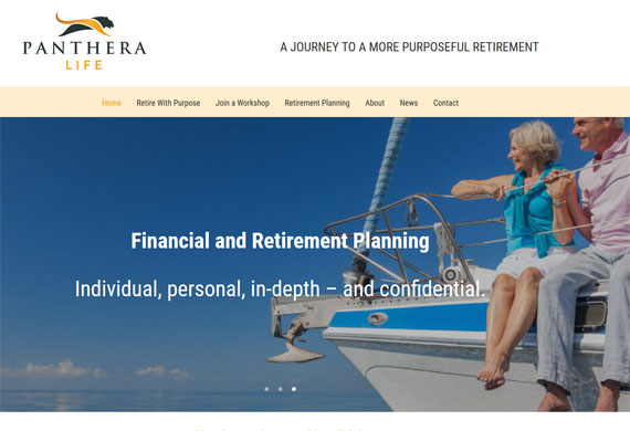 Website for a retirement coach