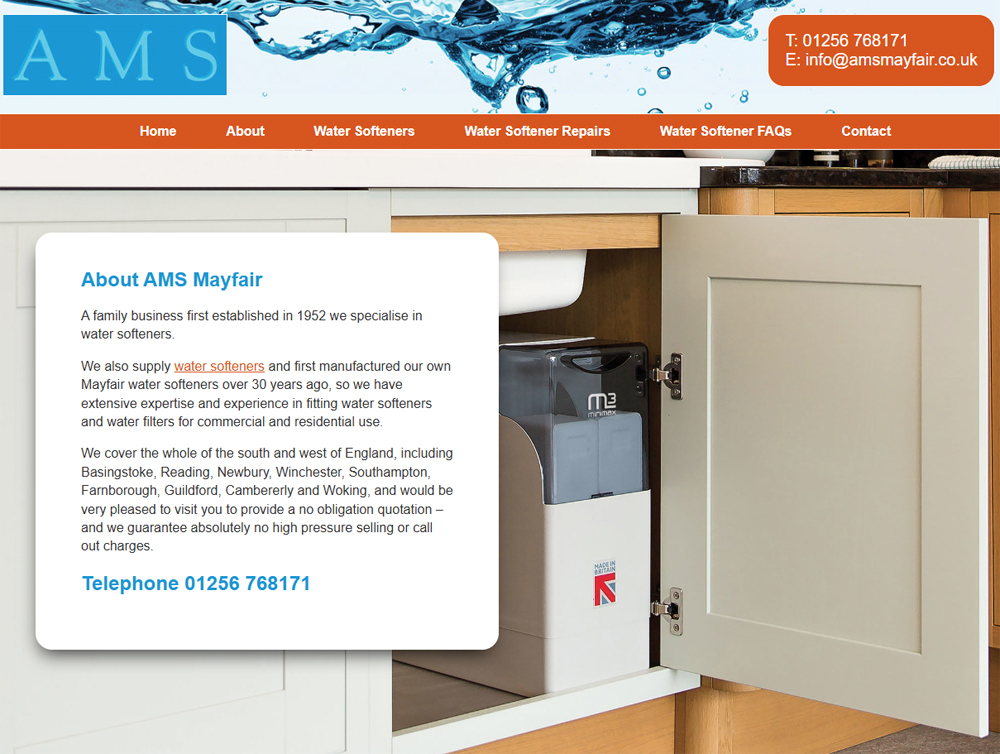 AMS Mayfair Water Softener Specialists
